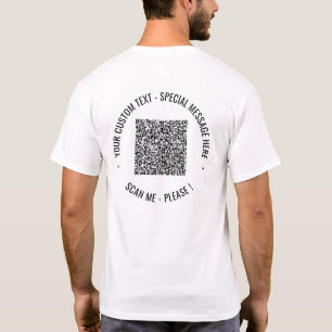Ihr QR-Code und Ihr Text Business Promotion-T - Sh T-Shirt