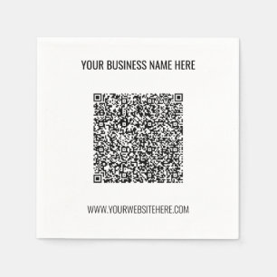 Ihr QR-Code und Ihre Vorlage für benutzerdefiniert Serviette