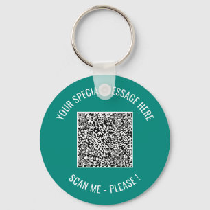 Ihr QR-Code und individuelles Text-Schlüsselanhäng Schlüsselanhänger
