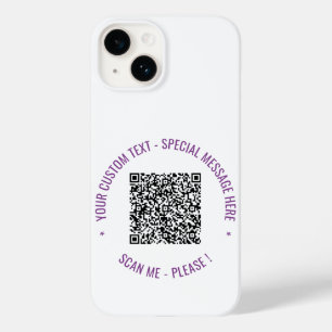 Ihr QR Code und Text benutzerdefiniert Farbe iPhon Case-Mate iPhone 14 Hülle