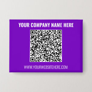 Ihr QR-Code und Text Geschäft Promotions-Button Button