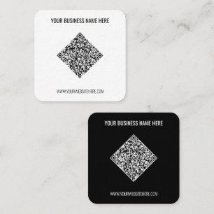 Ihr QR-Code Werbe Visitenkarten Beispiel Quadratische Visitenkarte