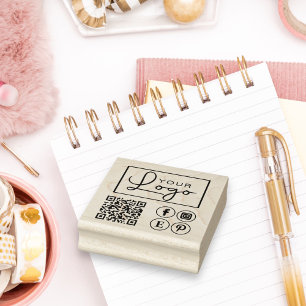 Ihr QR-Logo - Kundenspezifische Briefmarke aus Ges Gummistempel