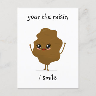 Ihr Raisin i Lächeln Postkarte