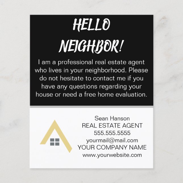 Ihr Realtor Real Anwesen Agent Marketing Flyer (Vorne)