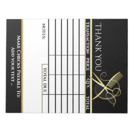 Ihr Rechnungs-Editor Notizblock