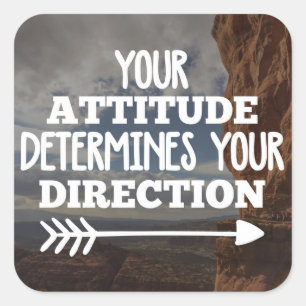 Ihr Richtungsangebot Quadratischer Aufkleber