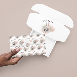 Ihr Rock Bunny Guitar Tissue Seidenpapier
