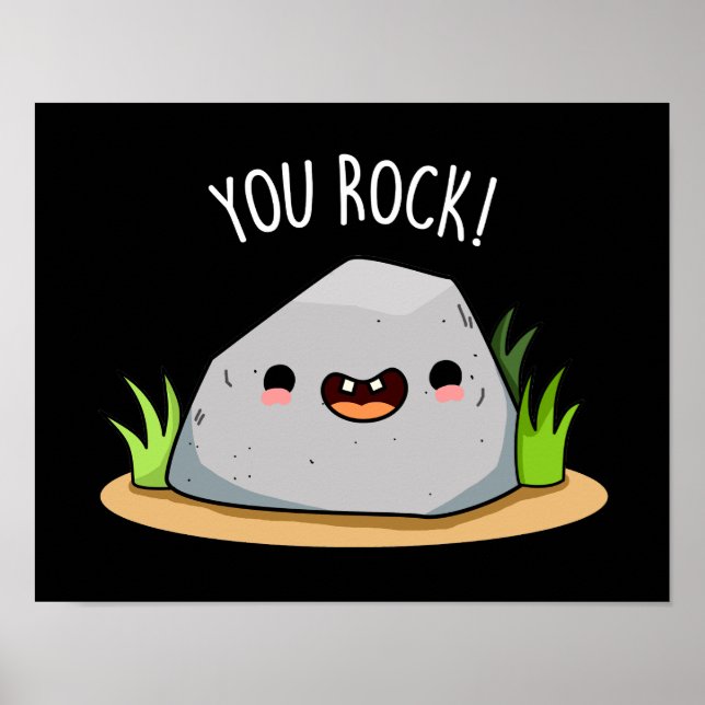 Ihr Rock Funny Geology Pub Dark BG Poster (Vorne)
