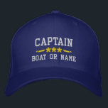 Ihr Schiff Name Captain Nautical Stars Royal Blue Bestickte Baseballkappe<br><div class="desc">Segeln Sie stilvoll mit einem personalisierten royalblauen bestickten Hut mit Ihrem Captain Rank oder einem anderen Titel,  Ihrem Namen oder Boat Name und Sternen. Verschiedene Kappe- und Gewindelfarben zur Auswahl. Macht ein großartiges Geschenk für Väter Tag,  Mütter Tag oder jede Gelegenheit.</div>