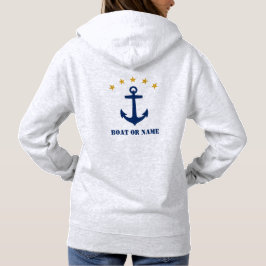 Ihr Schiff oder Name Klassische Ankerschiff-Marine Hoodie