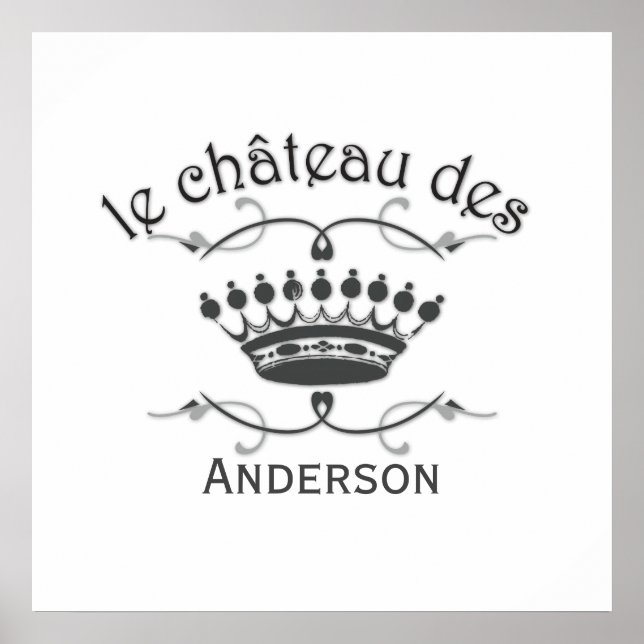Ihr Schloss mit Krone Poster (Vorne)