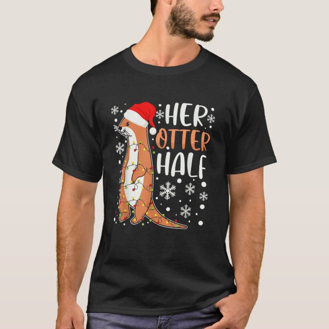 Ihr schöner, halb passender Weihnachtskaffee Weihn T-Shirt (Vorderseite)