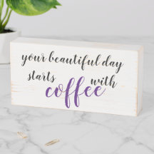 Ihr schöner Tag beginnt mit Kaffee