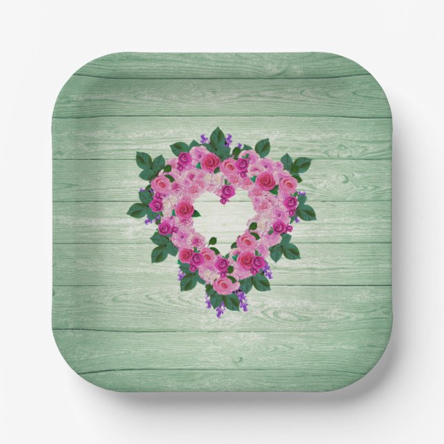 Ihr schönes Herz Pappteller (Vorderseite)