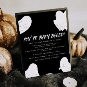 Ihr seid Boo Neighbor Game Sign geworden Poster