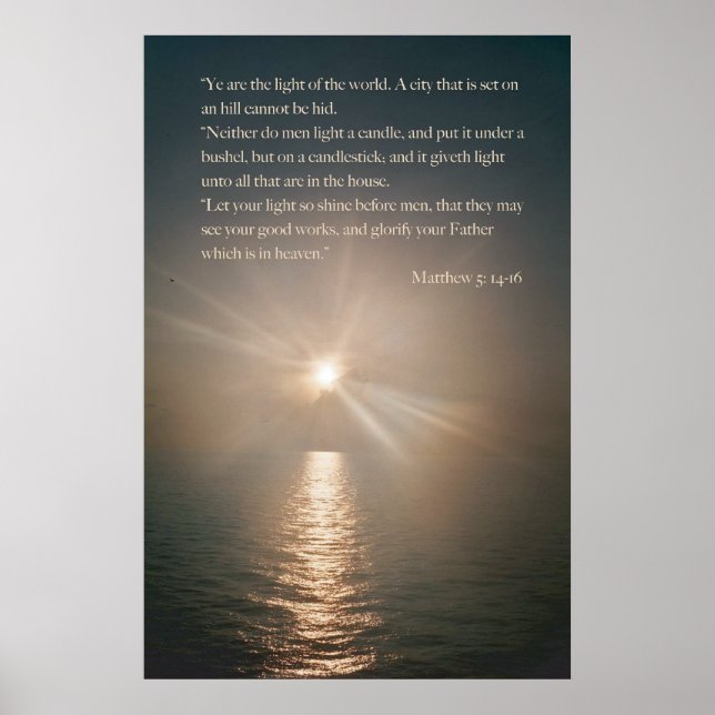 Ihr seid das Licht der Welt Poster (Vorne)