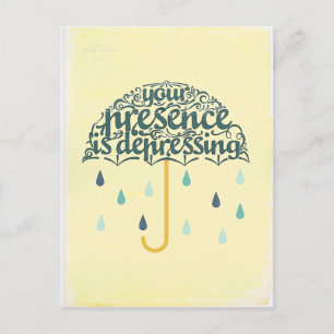 Ihr seid deprimierend postkarte