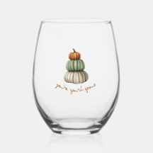 Ihr seid Gourd-Geous Pumpkin Stack Weinglas