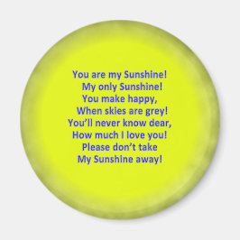 Ihr seid mein Sonnenschein 2 1/4" Round Magnet