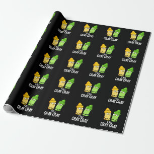 Ihr seid total verrückt Lustiger verrückter Buntst Geschenkpapier