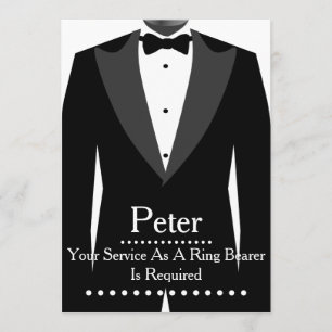Ihr Service als Ring Bearer Trauzeuge Einladung