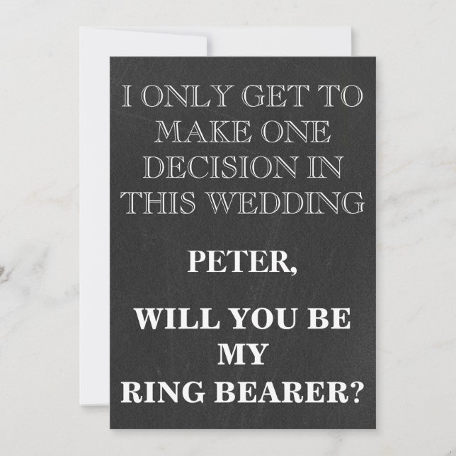 Ihr Service als RING BEARY Anfrage Einladung (Vorderseite)
