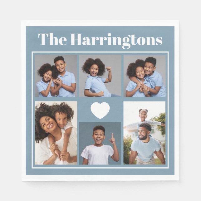 Ihr Set für Fotos, Text & Untersetzer Serviette (Vorderseite)