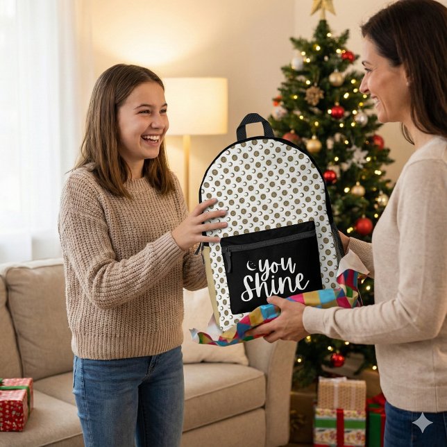 Ihr Shine Rucksack (Empower someone special with this, "You shine" moon backpack! )