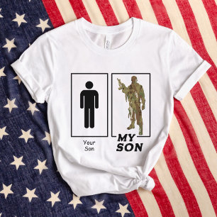 Ihr Sohn Meine Sohn Camouflage Soldat Funny Militä T-Shirt