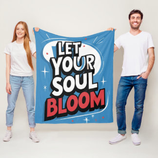 Ihr Soul blühen gelassen - Gemütlich inspiriert Fleecedecke
