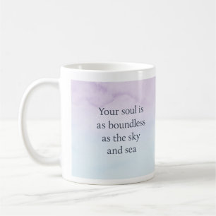 Ihr Soul ist so grenzenlos wie Himmel und Meer Kaffeetasse