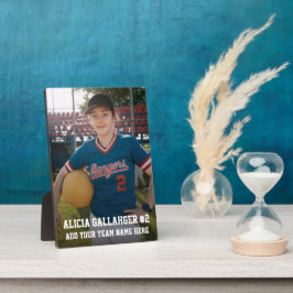 Ihr sportliches Foto | Personalisiert Plaque Fotoplatte