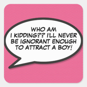 Ihr Sprechpult für Nachrichten Quadratischer Aufkleber