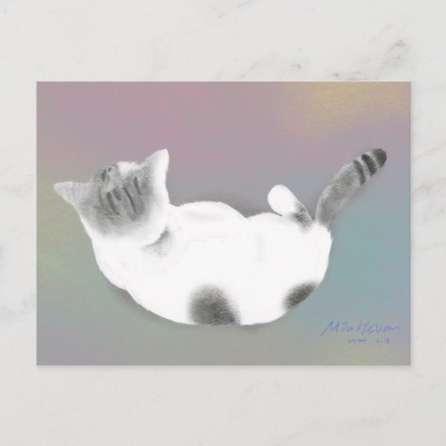 Ihr Sprung, ihre gesamte Weltpostkarte Postkarte (Vorderseite)