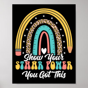 Ihr Staar Power Sie Got diesen Lehrer Groovy Test Poster