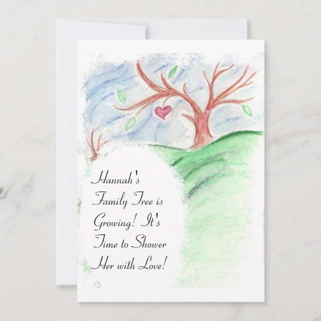 Ihr Stammbaum ist - Babyparty-Einladung wachsend Einladung (Vorderseite)