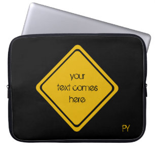 Ihr Straßenschild Laptopschutzhülle