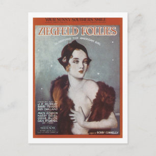 Ihr Sunny Southern Smile Ziegfeld Follies Songbook Postkarte