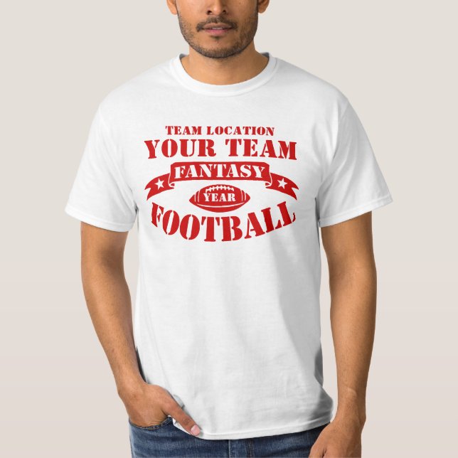 IHR TEAM FANTASY FOOTBALL BALL JAHR T-Shirt (Vorderseite)