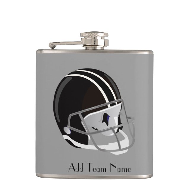 Ihr Team Name Football Flask Flachmann (Vorderseite)