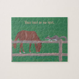 Ihr Texpferd, Eichhörnchenweide und Rätsel Puzzle