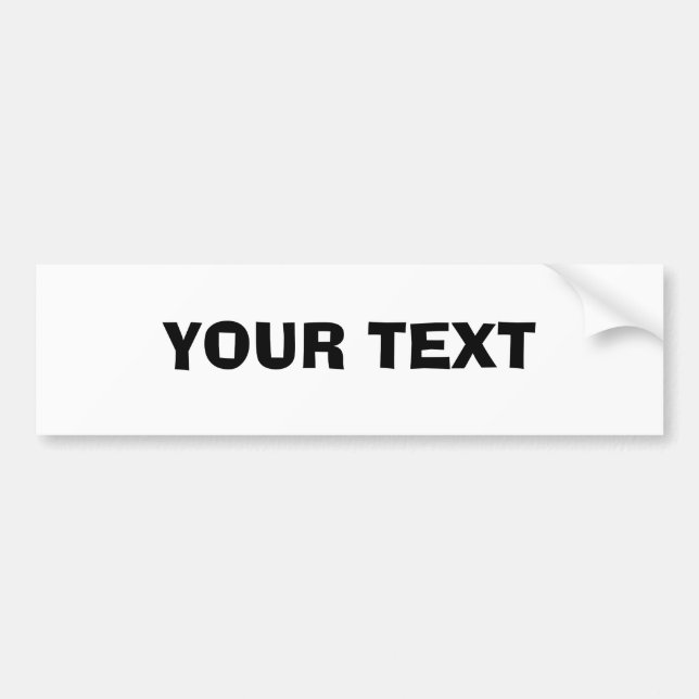 Ihr Text "Ad Lib" Autoaufkleber (Vorne)
