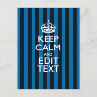 Ihr Text Behalte eine ruhige blaue Streifen-Dekora