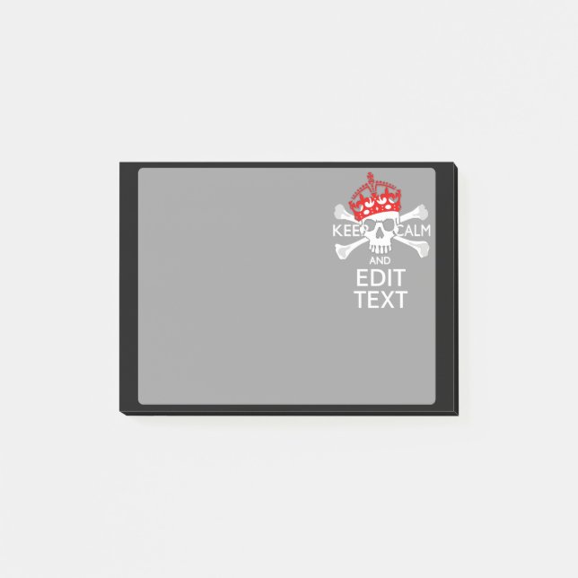 Ihr Text behalten ruhigen roten Post-it Klebezettel (Vorderseite)