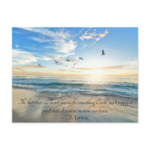 Ihr Text CS Lewis Quote Heaven ist unser Zuhause B