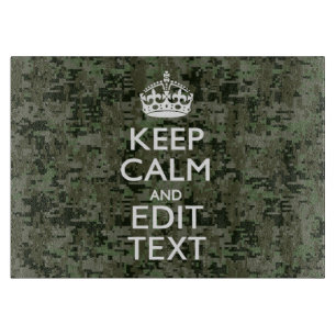 Ihr Text Digital Camouflage Olive Green Behalten R Schneidebrett