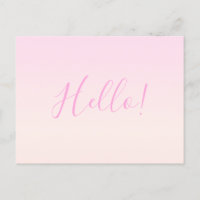 Ihr Text | Elegantes Script & Soft Blush Pink Ombr