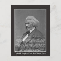Ihr Text/Farbe Frederick Douglass Schwarze Histori