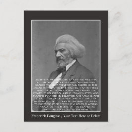 Ihr Text/Farbe Frederick Douglass Schwarze Histori Postkarte